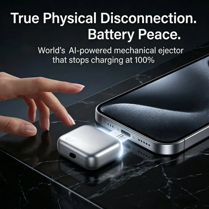 🔥 Smart USB-C-ladebeskytter 140W – Stopper ladingen automatisk ved 100 %