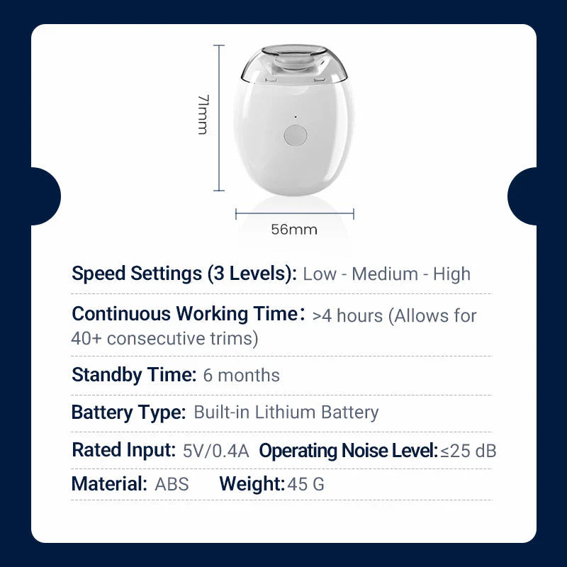 💅 KJØP 2 FÅ 1 GRATIS! ✨ Universal automatisk neglesliper – 6 hastighetsinnstillinger med 5 tilbehør for sikker og skånsom neglepleie 👶🔧