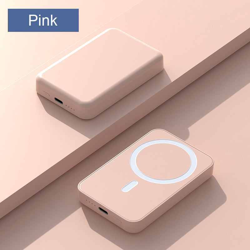 📢📢60 % RABATT!! ⏰15 W hurtigladende bærbar trådløs magnetisk powerbank
