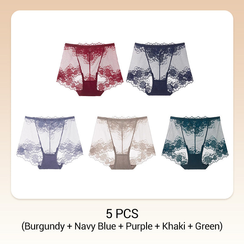 💥Hot Sale 50%OFF😍Håndheklet blonder med høy høyde Boxer Briefs for kvinner