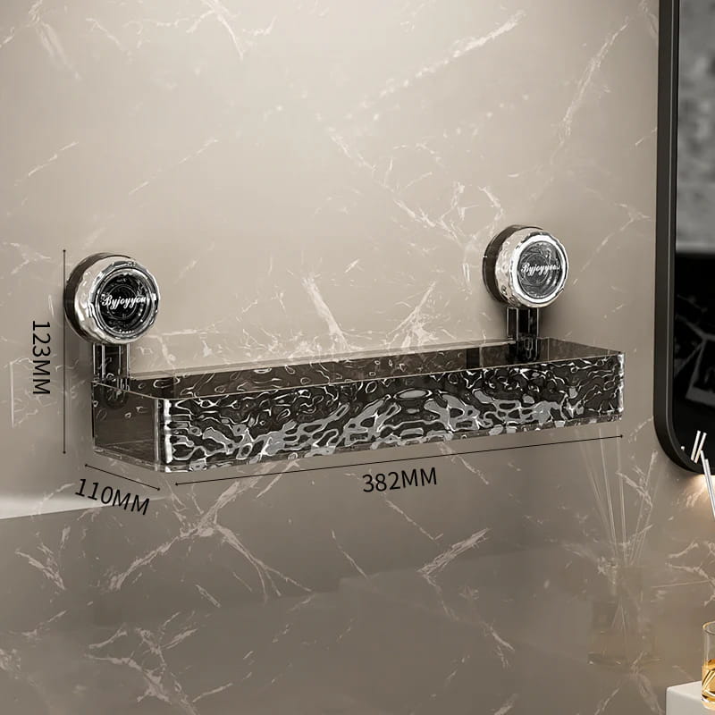 No-Drill Clear Wall Caddy: Borfri. flyttbar og multifunksjonell oppbevaring av trekanter og rektangler