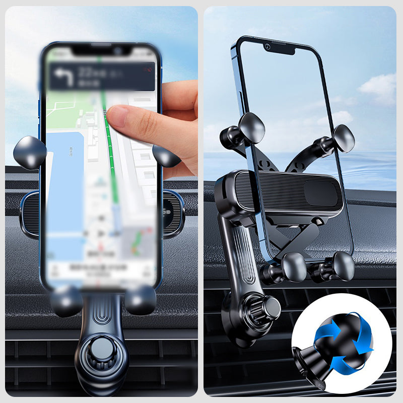 Universell mobilholder med 360 graders rotasjon til luftventilen i bilen