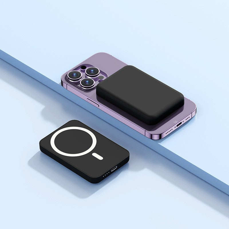 📢📢60 % RABATT!! ⏰15 W hurtigladende bærbar trådløs magnetisk powerbank