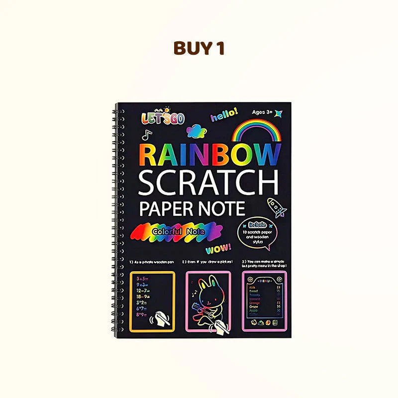 🔥Storjulesalg🌈✍️Kreativ regnbue-kladdekunstnotatbok