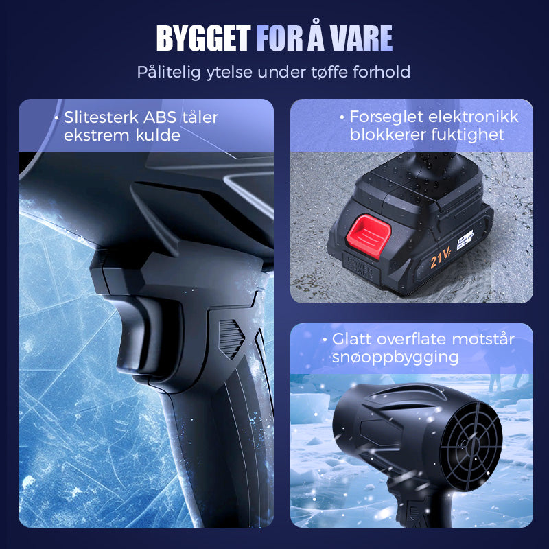 ⏳Begrenset tid 50% rabatt💥Bil elektrisk snøfreser håndholdt vifte🌪️