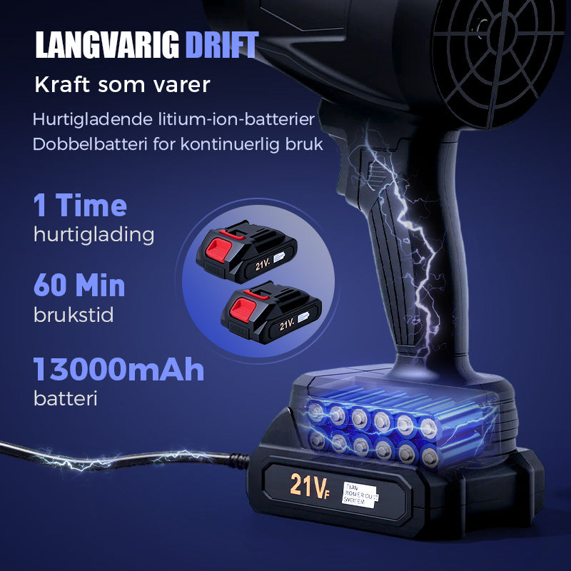 ⏳Begrenset tid 50% rabatt💥Bil elektrisk snøfreser håndholdt vifte🌪️