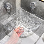 No-Drill Clear Wall Caddy: Borfri. flyttbar og multifunksjonell oppbevaring av trekanter og rektangler