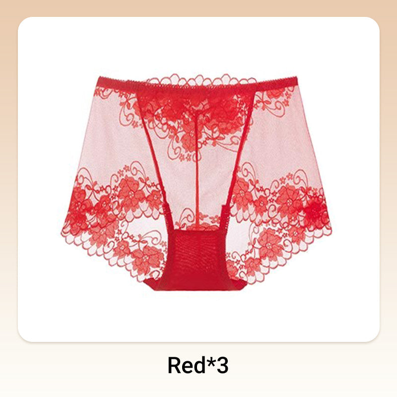 💥Hot Sale 50%OFF😍Håndheklet blonder med høy høyde Boxer Briefs for kvinner