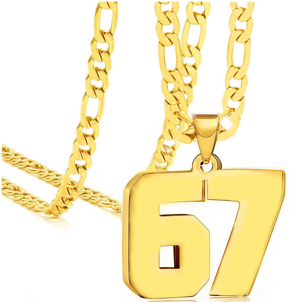 Halskjede med 67 tall – et statement-plagg for enhver fashionista