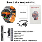1.52 HD-smartklokke for menn – Telefonsamtaler og musikkkontroll – Flere sportsmoduser – IP68-vanntett – Lang batterilevetid – Fitnessklokke for Android og iPhone