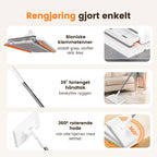 🔥Siste dags salg 50% rabatt🔥Engangsstøvmopp med 4 gjenbrukbare kluter