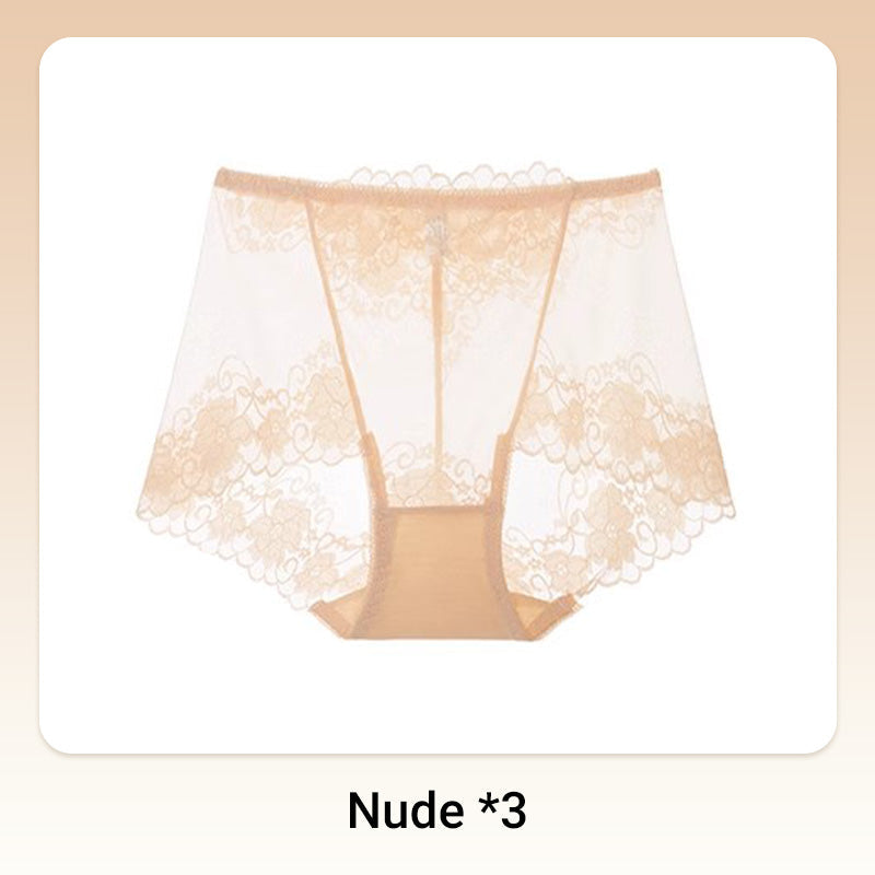 💥Hot Sale 50%OFF😍Håndheklet blonder med høy høyde Boxer Briefs for kvinner