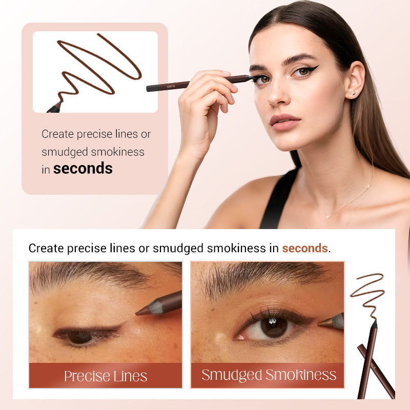💜KJØP 1 OG FÅ 1 GRATIS💜Vannfast og strandbestandig gel-eyeliner