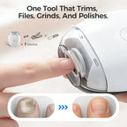 💅 KJØP 2 FÅ 1 GRATIS! ✨ Universal automatisk neglesliper – 6 hastighetsinnstillinger med 5 tilbehør for sikker og skånsom neglepleie 👶🔧