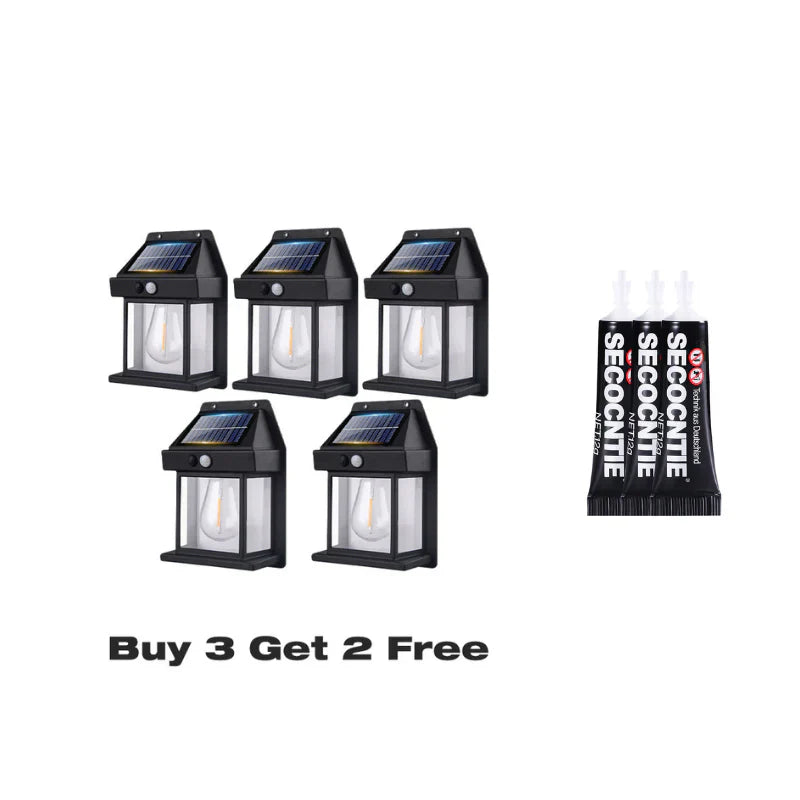 🎁 50 % RABATT! 💡 SOLARBEIDET VEGGLYS – Bevegelsessensor og værbestandig 🌟🛒