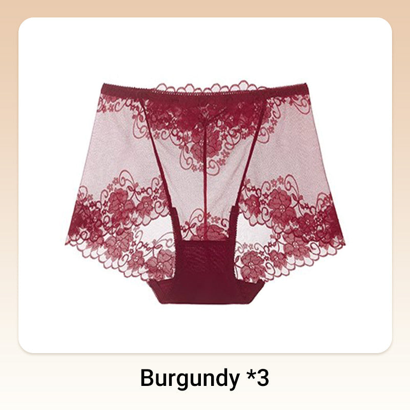 💥Hot Sale 50%OFF😍Håndheklet blonder med høy høyde Boxer Briefs for kvinner