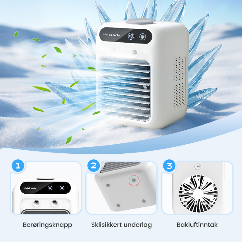 ❄️Bærbart miniklimaanlegg med kjøle- og luftfuktighetsfunksjon