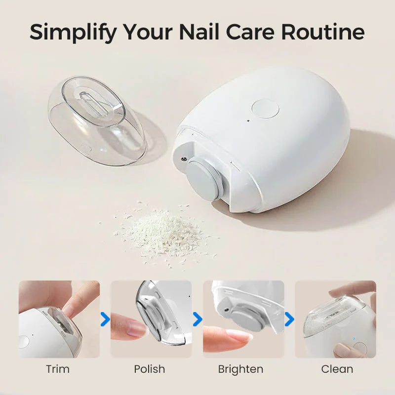 💅 KJØP 2 FÅ 1 GRATIS! ✨ Universal automatisk neglesliper – 6 hastighetsinnstillinger med 5 tilbehør for sikker og skånsom neglepleie 👶🔧