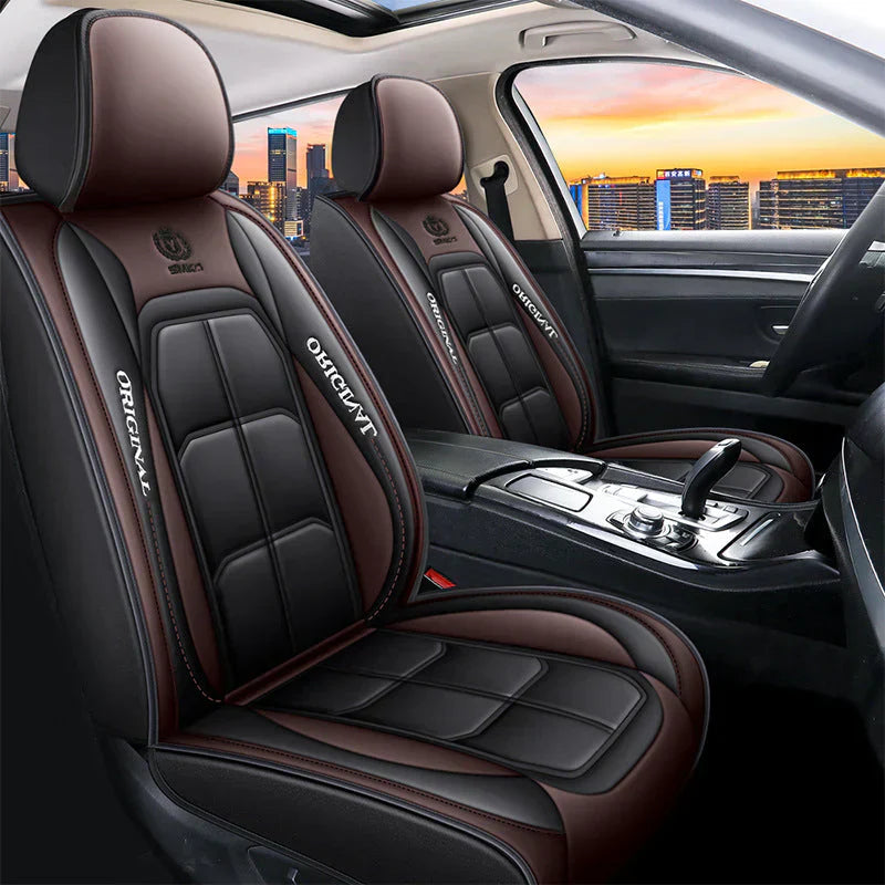 🔥2026 Hot Sale 48% RABATT 🔥Premium skinnsetetrekk foran – Universal passform for sedaner. SUV-er og lastebiler