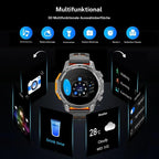 1.52 HD-smartklokke for menn – Telefonsamtaler og musikkkontroll – Flere sportsmoduser – IP68-vanntett – Lang batterilevetid – Fitnessklokke for Android og iPhone