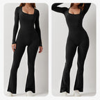 [Gave til Henne] Jumpsuit med Firkantet Utringning og Vide Ben for Kvinner