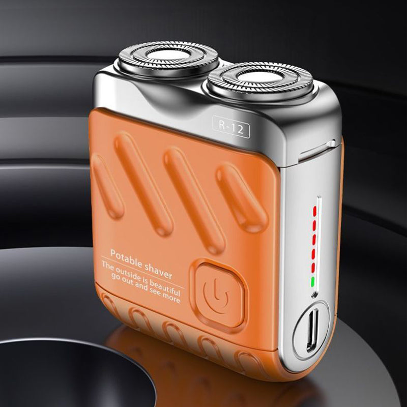 Bærbar Mini Rotary elektrisk barbermaskin for menn