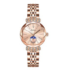🎀49.99% rabatt på nyttårssalg🎀 Fasjonable Diamond Moon Star Watch for kvinner
