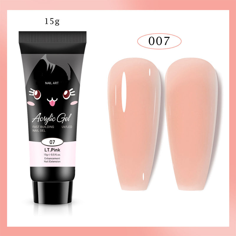 Farge negleforlengelsesgel