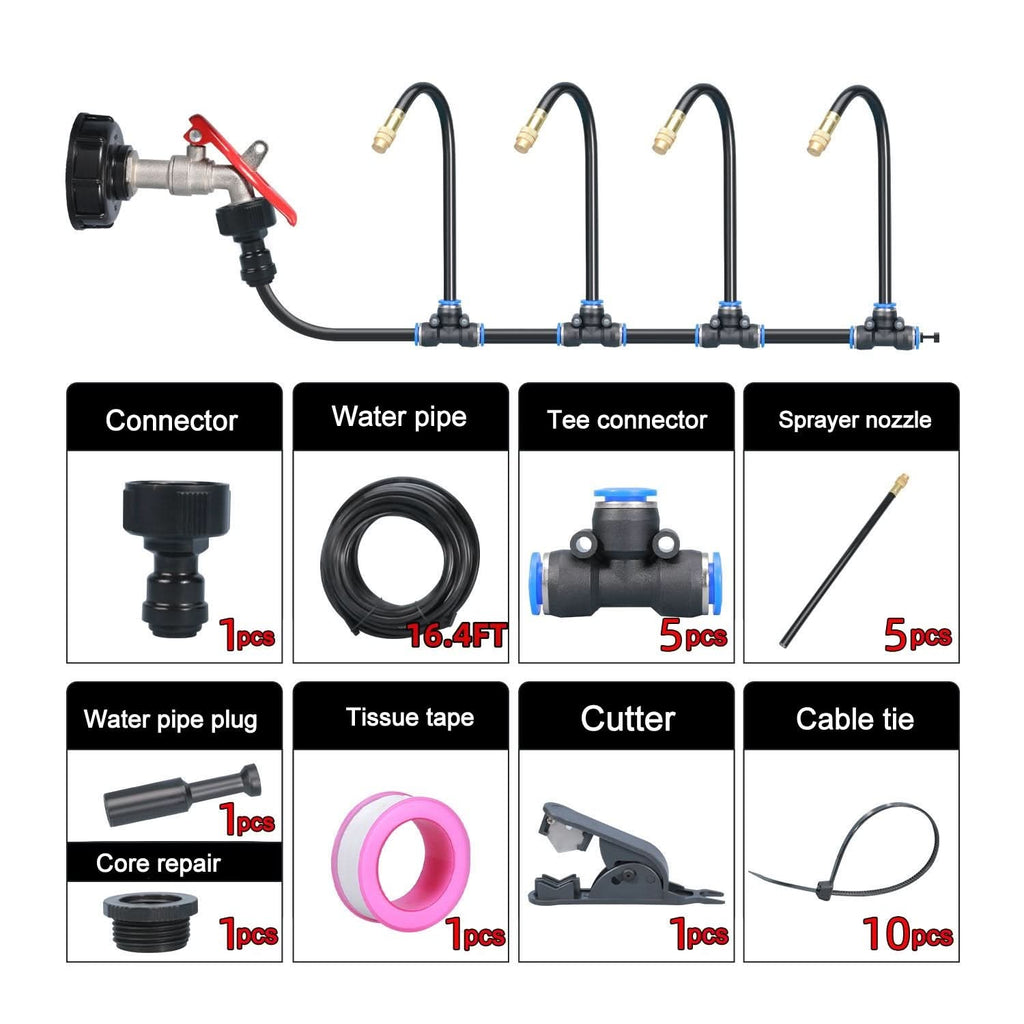 🔥Sommersalg 50 % RABATT🚿360° buet automatisk hagevanningssystem