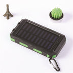 20000 mAh bærbar solcellelader med LED-lommelykt