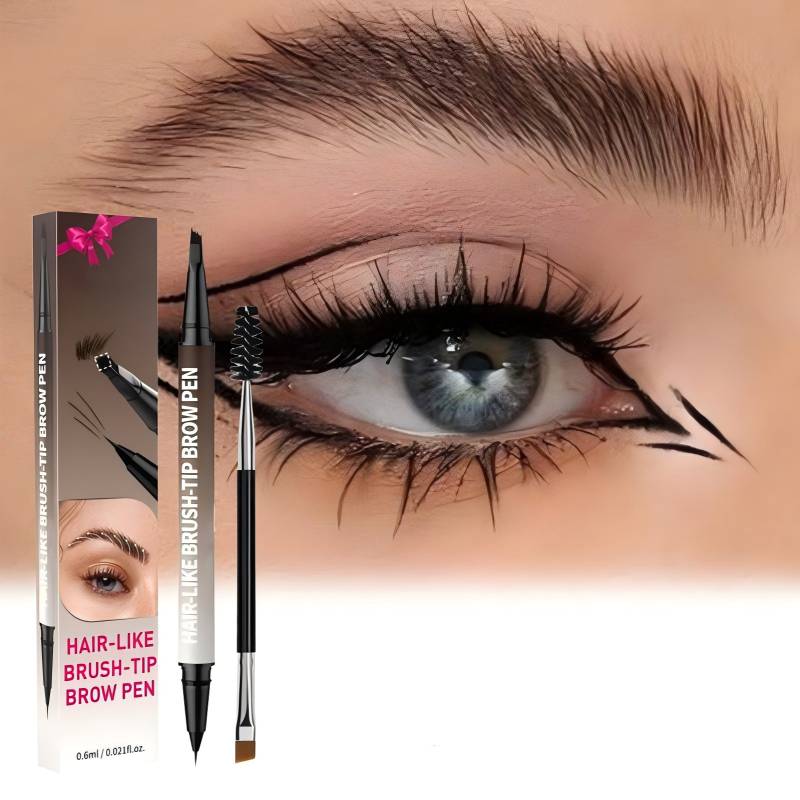 🎁 Begrenset tilbud! Kjøp 1. få 1 gratis! 🔥 4D Brow Pen – Gjenoppliv unge. naturlige øyenbryn på sekunder – varer i 24 timer! 💖