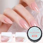 💅 KJØP 1. FÅ 1 GRATIS! ✨ 2-i-1 selvutjevnende neglegel - base- og topplakk med 15 sekunders hurtigherding for manikyr i salongkvalitet hjemme 🌟🌀