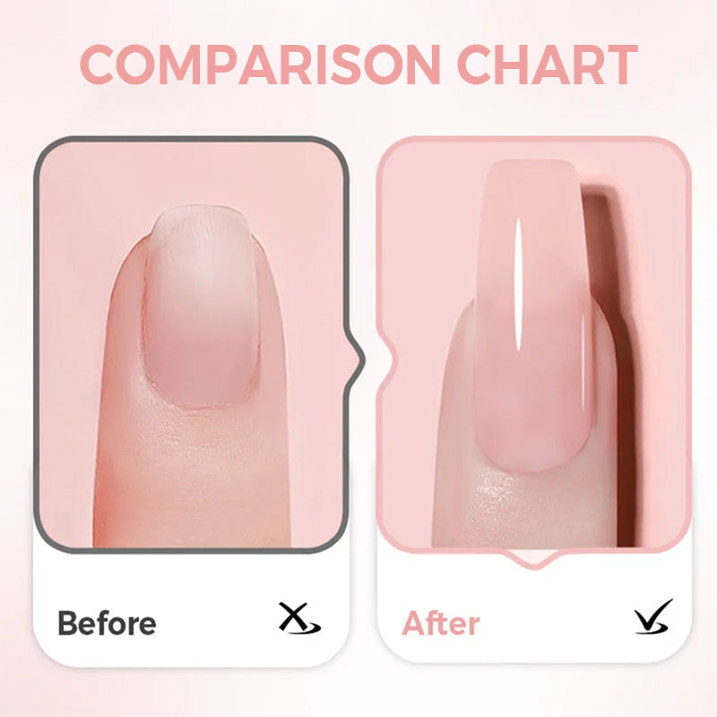 💅 KJØP 1. FÅ 1 GRATIS! ✨ 2-i-1 selvutjevnende neglegel - base- og topplakk med 15 sekunders hurtigherding for manikyr i salongkvalitet hjemme 🌟🌀