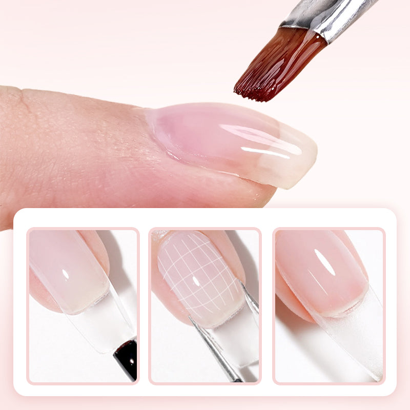 💅 KJØP 1. FÅ 1 GRATIS! ✨ 2-i-1 selvutjevnende neglegel - base- og topplakk med 15 sekunders hurtigherding for manikyr i salongkvalitet hjemme 🌟🌀
