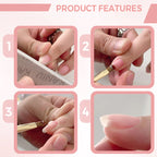 💅 KJØP 1. FÅ 1 GRATIS! ✨ 2-i-1 selvutjevnende neglegel - base- og topplakk med 15 sekunders hurtigherding for manikyr i salongkvalitet hjemme 🌟🌀