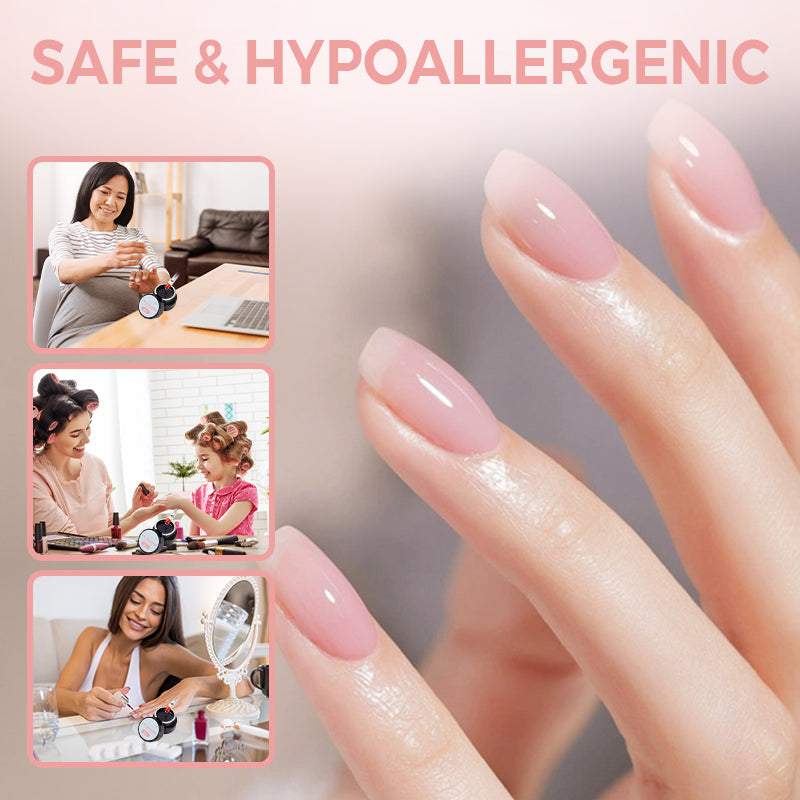 💅 KJØP 1. FÅ 1 GRATIS! ✨ 2-i-1 selvutjevnende neglegel - base- og topplakk med 15 sekunders hurtigherding for manikyr i salongkvalitet hjemme 🌟🌀