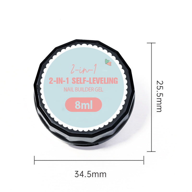 💅 KJØP 1. FÅ 1 GRATIS! ✨ 2-i-1 selvutjevnende neglegel - base- og topplakk med 15 sekunders hurtigherding for manikyr i salongkvalitet hjemme 🌟🌀