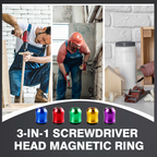 3-i-1 skrutrekkerhode magnetisk ring