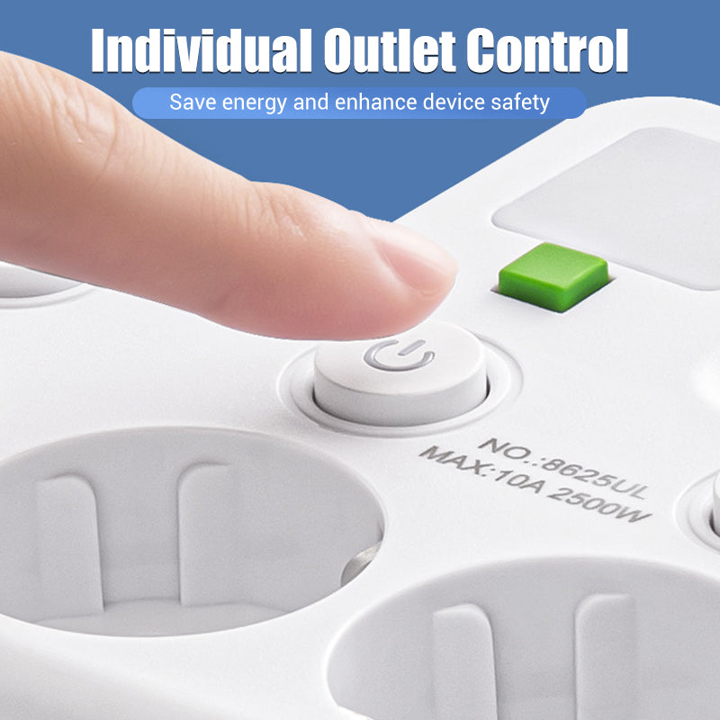 📢📢 50 % RABATT!! ⏰ Smart strømstrip med USB-porter