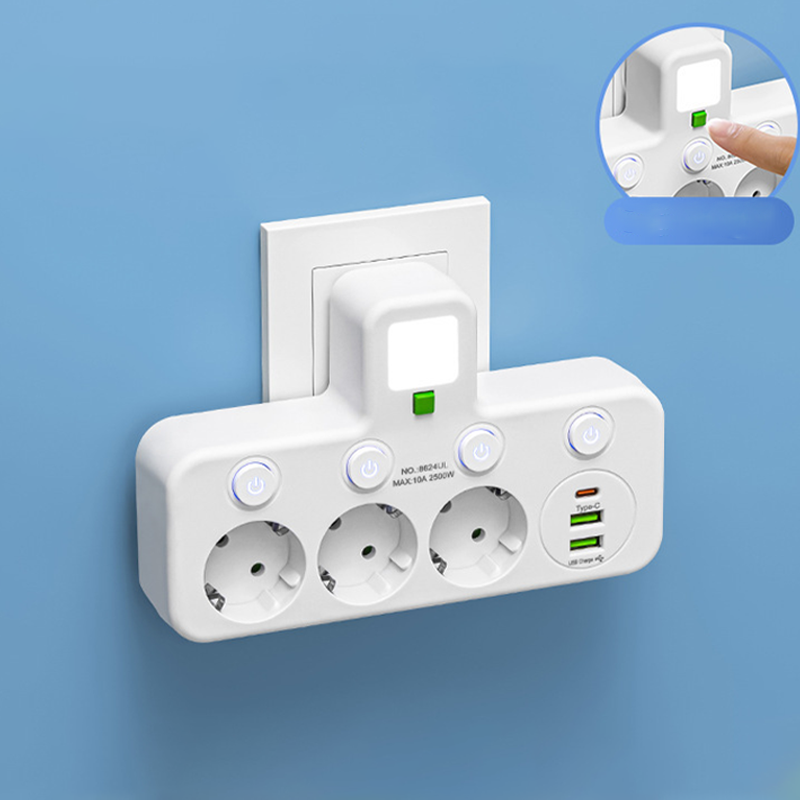 📢📢 50 % RABATT!! ⏰ Smart strømstrip med USB-porter