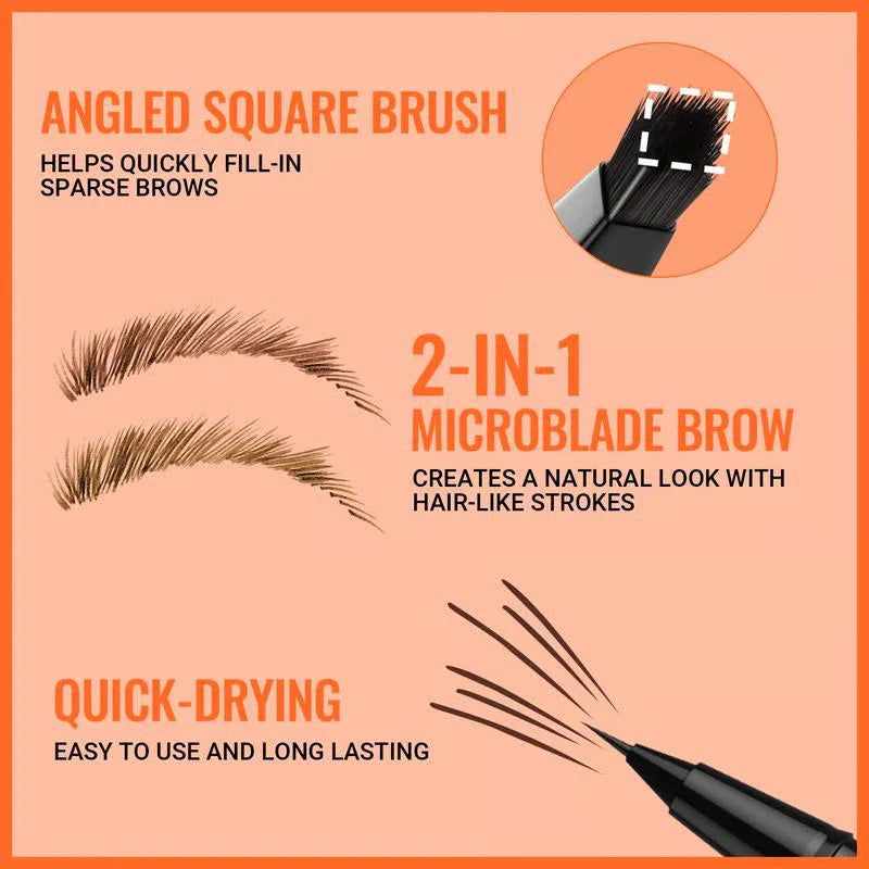 🎁 Begrenset tilbud! Kjøp 1. få 1 gratis! 🔥 4D Brow Pen – Gjenoppliv unge. naturlige øyenbryn på sekunder – varer i 24 timer! 💖