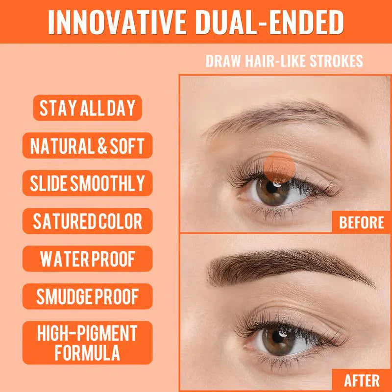 🎁 Begrenset tilbud! Kjøp 1. få 1 gratis! 🔥 4D Brow Pen – Gjenoppliv unge. naturlige øyenbryn på sekunder – varer i 24 timer! 💖