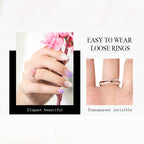 💍Usynlig ringstørrelsesjustering for løse ringer