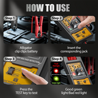 🥳2026 VARMT SALG🥳💞50 000+ SOLGT!🛡️🔦 Din elektriske sikkerhetsvokter. LED-indikatortester for sikre og nøyaktige kontroller. 🚗🧰