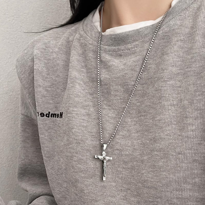 ✝️Kreativt trendy korsanhengskjede