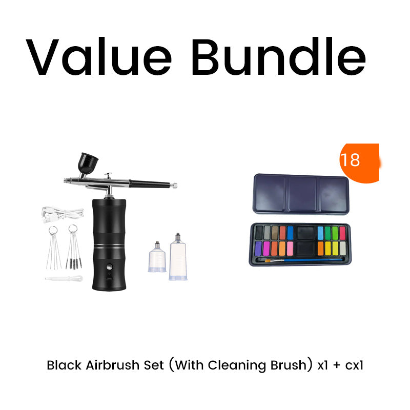 Trådløst airbrush-sett for ulike bruksområder
