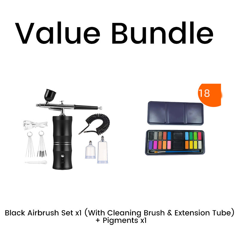 Trådløst airbrush-sett for ulike bruksområder