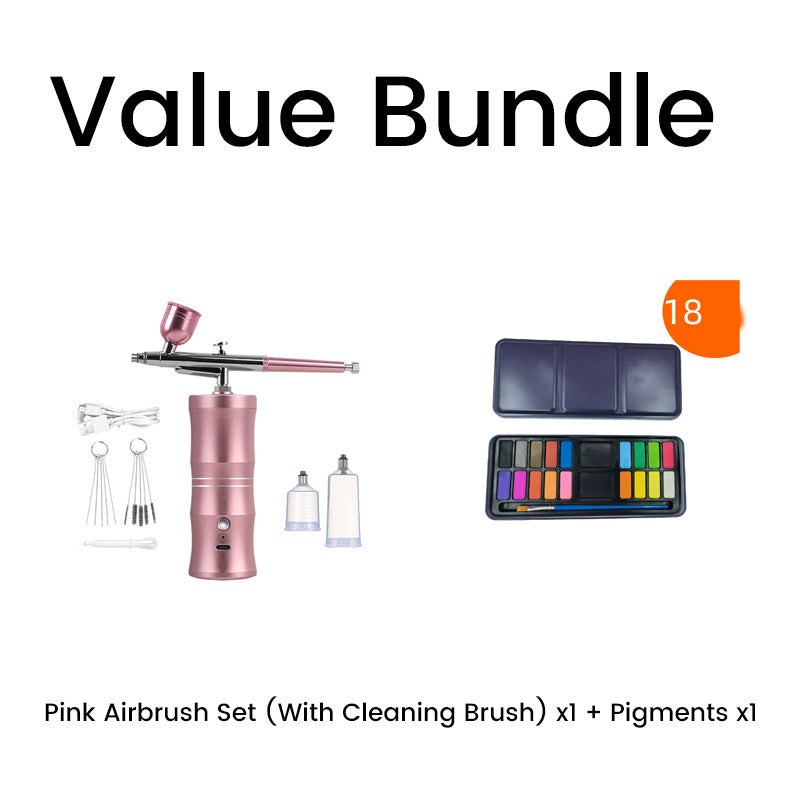 Trådløst airbrush-sett for ulike bruksområder