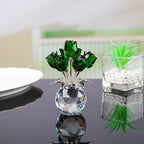 🌹🌹🌹Evigvarende krystallrosefigur i vase🌹🌹🌹