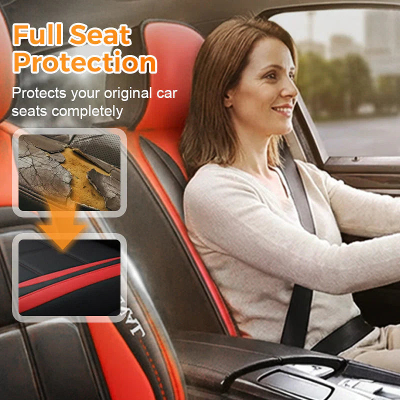 🔥2026 Hot Sale 48% RABATT 🔥Premium skinnsetetrekk foran – Universal passform for sedaner. SUV-er og lastebiler